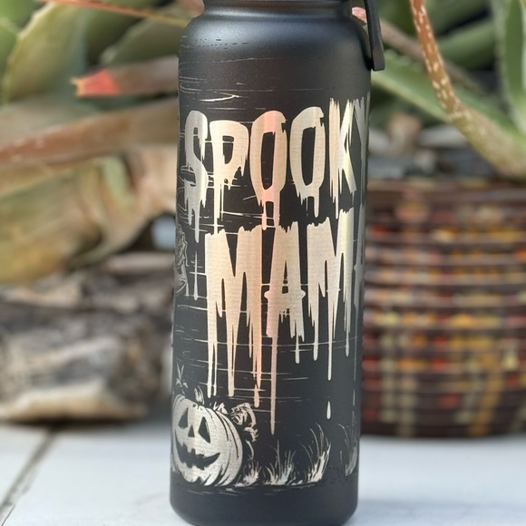 “Spooky Mama” Engraved Halloween 40oz Tumbler - Picture 2 of 10